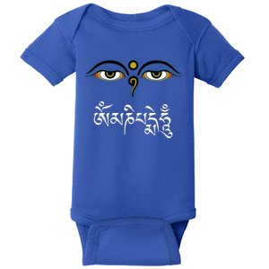 Wisdom Eyes Om Mani Padme Hum Buddha Buddhist Dalai Lama Baby Bodysuit