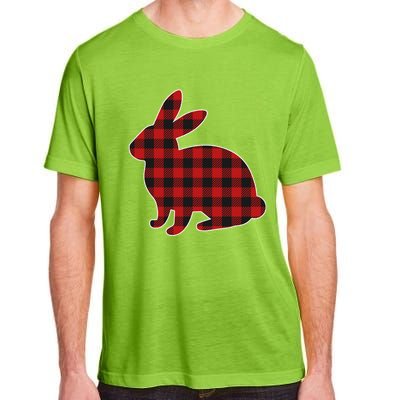 Wo Easter Plaid Bunny Rabbit Gift Adult ChromaSoft Performance T-Shirt