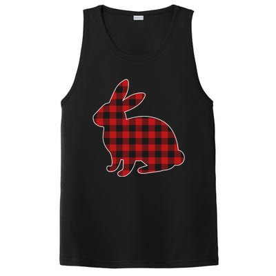 Wo Easter Plaid Bunny Rabbit Gift PosiCharge Competitor Tank