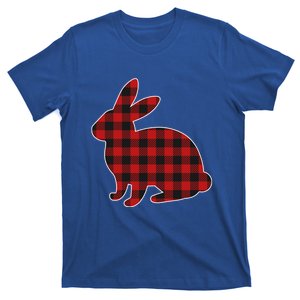 Wo Easter Plaid Bunny Rabbit Gift T-Shirt