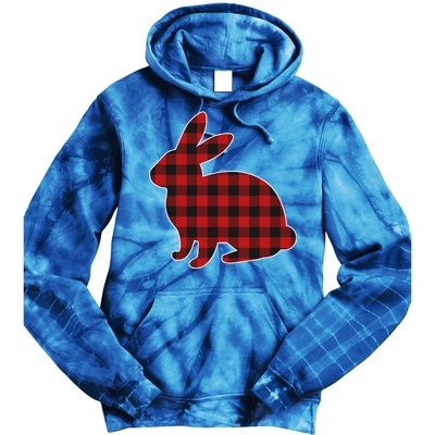 Wo Easter Plaid Bunny Rabbit Gift Tie Dye Hoodie