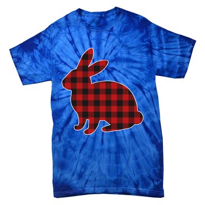 Wo Easter Plaid Bunny Rabbit Gift Tie-Dye T-Shirt