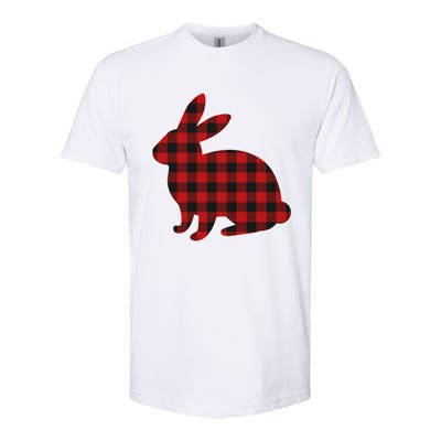 Wo Easter Plaid Bunny Rabbit Gift Softstyle CVC T-Shirt