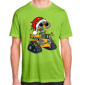 Wall E Robot Christmas Lights Wall E Very Merry Xmas Party Adult ChromaSoft Performance T-Shirt