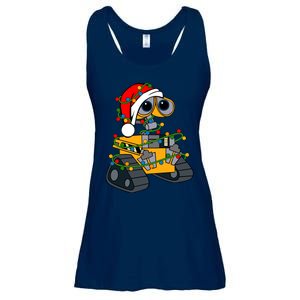 Wall E Robot Christmas Lights Wall E Very Merry Xmas Party Ladies Essential Flowy Tank