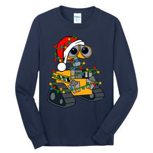 Wall E Robot Christmas Lights Wall E Very Merry Xmas Party Tall Long Sleeve T-Shirt