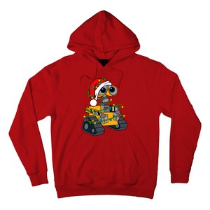 Wall E Robot Christmas Lights Wall E Very Merry Xmas Party Hoodie