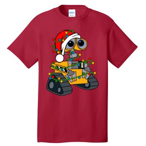 Wall E Robot Christmas Lights Wall E Very Merry Xmas Party Tall T-Shirt