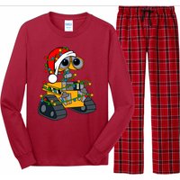 Wall E Robot Christmas Lights Wall E Very Merry Xmas Party Long Sleeve Pajama Set