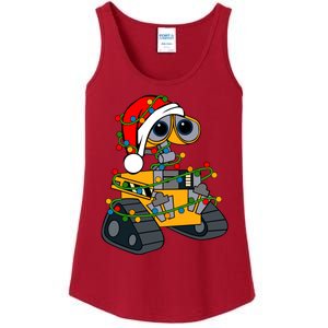 Wall E Robot Christmas Lights Wall E Very Merry Xmas Party Ladies Essential Tank