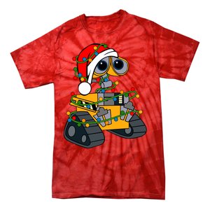 Wall E Robot Christmas Lights Wall E Very Merry Xmas Party Tie-Dye T-Shirt