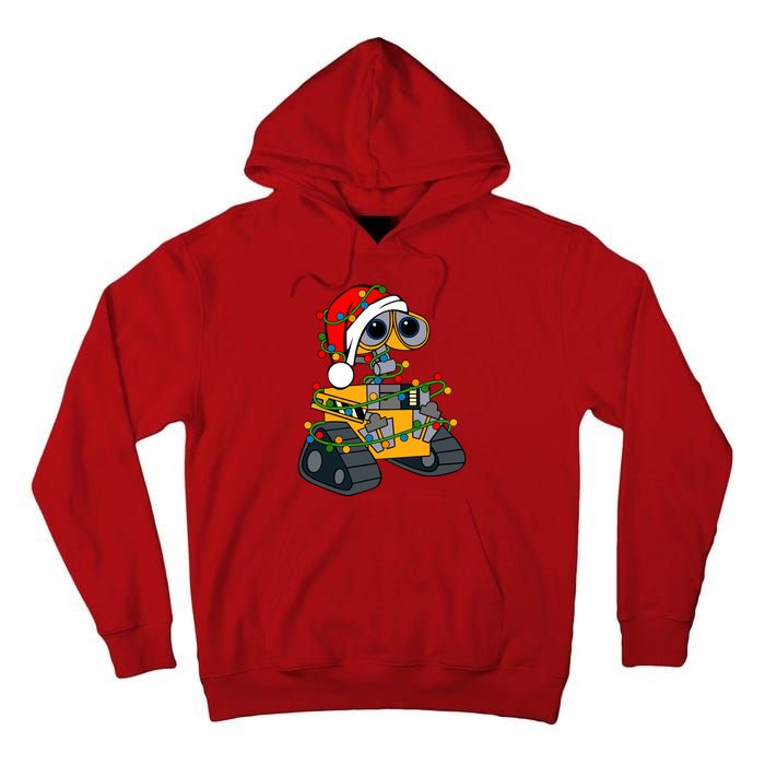 Wall E Robot Christmas Lights Wall E Very Merry Xmas Party Tall Hoodie