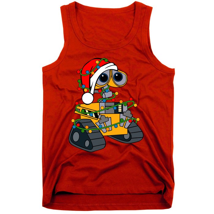 Wall E Robot Christmas Lights Wall E Very Merry Xmas Party Tank Top