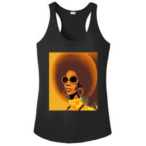 Wo Empowert Retro Afro African American Mom Cool Gift Ladies PosiCharge Competitor Racerback Tank