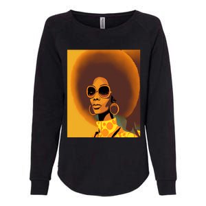 Wo Empowert Retro Afro African American Mom Cool Gift Womens California Wash Sweatshirt