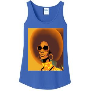 Wo Empowert Retro Afro African American Mom Cool Gift Ladies Essential Tank