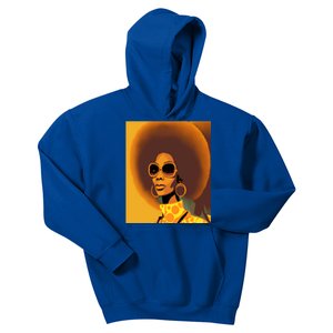 Wo Empowert Retro Afro African American Mom Cool Gift Kids Hoodie