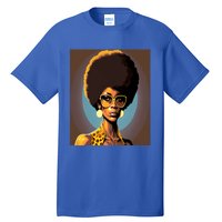 Wo Empowert Retro Afro African American Mom Gift Tall T-Shirt