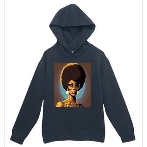 Wo Empowert Retro Afro African American Mom Gift Urban Pullover Hoodie