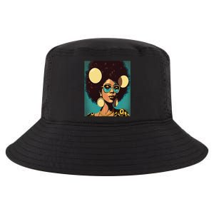 Wo Empowert Retro Afro African American Mom Gift Cool Comfort Performance Bucket Hat