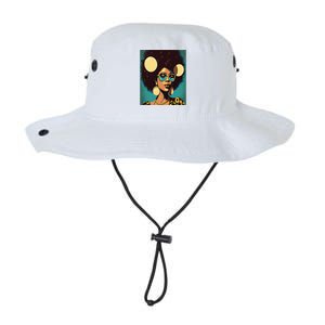 Wo Empowert Retro Afro African American Mom Gift Legacy Cool Fit Booney Bucket Hat