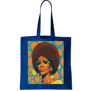 Wo Empowert Retro Afro African American Mom Gift Tote Bag