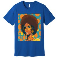 Wo Empowert Retro Afro African American Mom Gift Premium T-Shirt