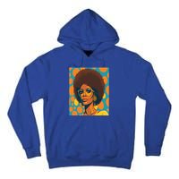 Wo Empowert Retro Afro African American Mom Gift Tall Hoodie