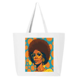 Wo Empowert Retro Afro African American Mom Gift 25L Jumbo Tote