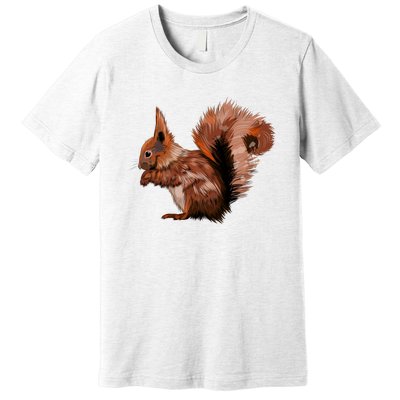 Watercolor Eurasian Red Squirrel Premium T-Shirt