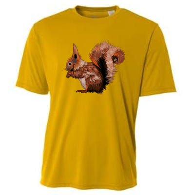 Watercolor Eurasian Red Squirrel Cooling Performance Crew T-Shirt