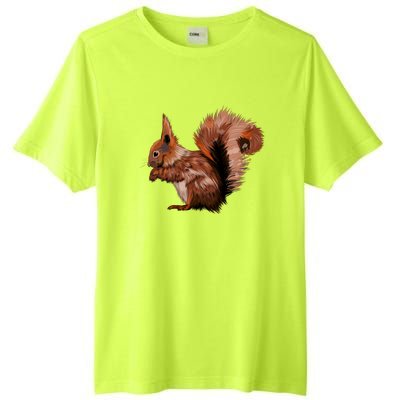 Watercolor Eurasian Red Squirrel Tall Fusion ChromaSoft Performance T-Shirt