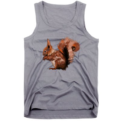 Watercolor Eurasian Red Squirrel Tank Top