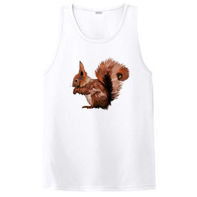 Watercolor Eurasian Red Squirrel PosiCharge Competitor Tank