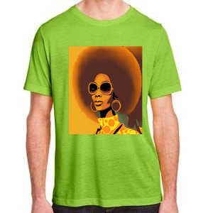 Wo Empowert Retro Afro African American Mom Cute Gift Adult ChromaSoft Performance T-Shirt