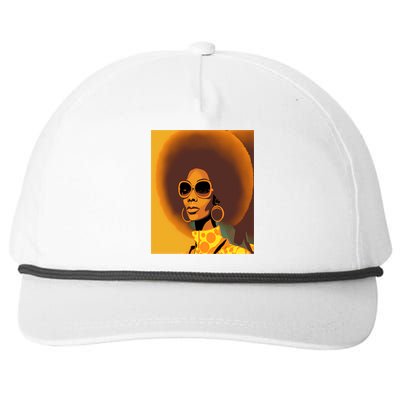 Wo Empowert Retro Afro African American Mom Cute Gift Snapback Five-Panel Rope Hat