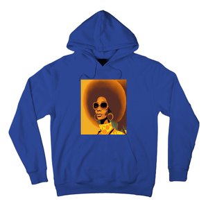 Wo Empowert Retro Afro African American Mom Cute Gift Hoodie