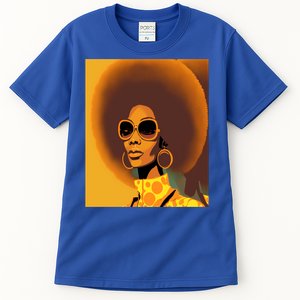 Wo Empowert Retro Afro African American Mom Cute Gift Tall T-Shirt