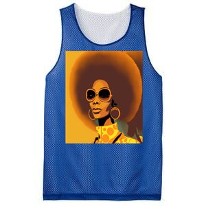 Wo Empowert Retro Afro African American Mom Cute Gift Mesh Reversible Basketball Jersey Tank