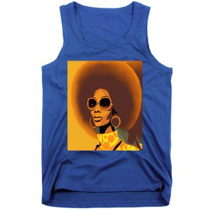 Wo Empowert Retro Afro African American Mom Cute Gift Tank Top