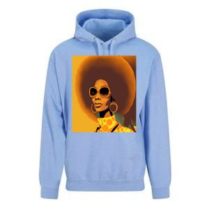 Wo Empowert Retro Afro African American Mom Cute Gift Unisex Surf Hoodie