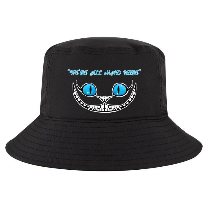 We're All Mad Here Crazy Face Cool Comfort Performance Bucket Hat