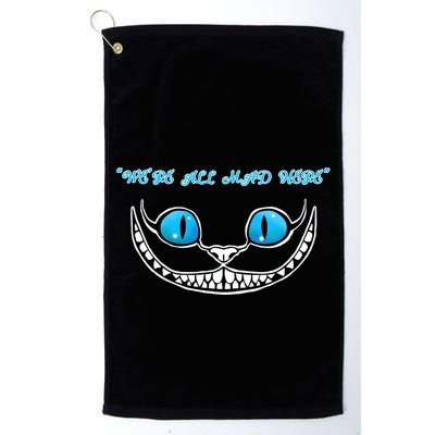 We're All Mad Here Crazy Face Golf Towel