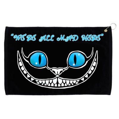 We're All Mad Here Crazy Face Grommeted Golf Towel