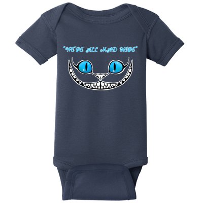 We're All Mad Here Crazy Face Baby Bodysuit