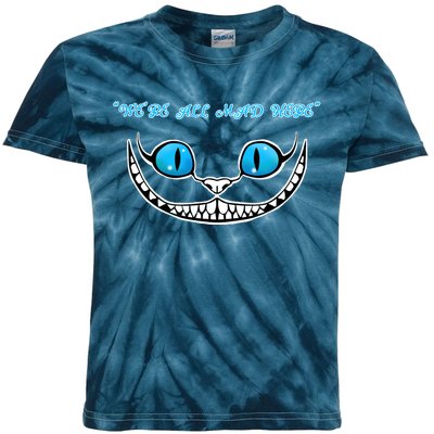 We're All Mad Here Crazy Face Kids Tie-Dye T-Shirt