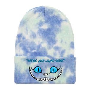 We're All Mad Here Crazy Face Tie Dye 12in Knit Beanie