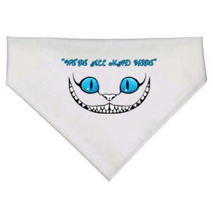 We're All Mad Here Crazy Face USA-Made Doggie Bandana