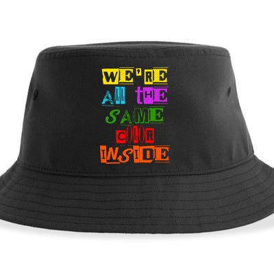 We're All The Same Color Inside Sustainable Bucket Hat