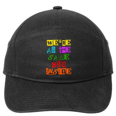 We're All The Same Color Inside 7-Panel Snapback Hat